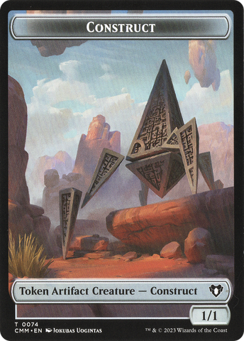 Thopter // Construct (0074) Double-Sided Token [Commander Masters Tokens]