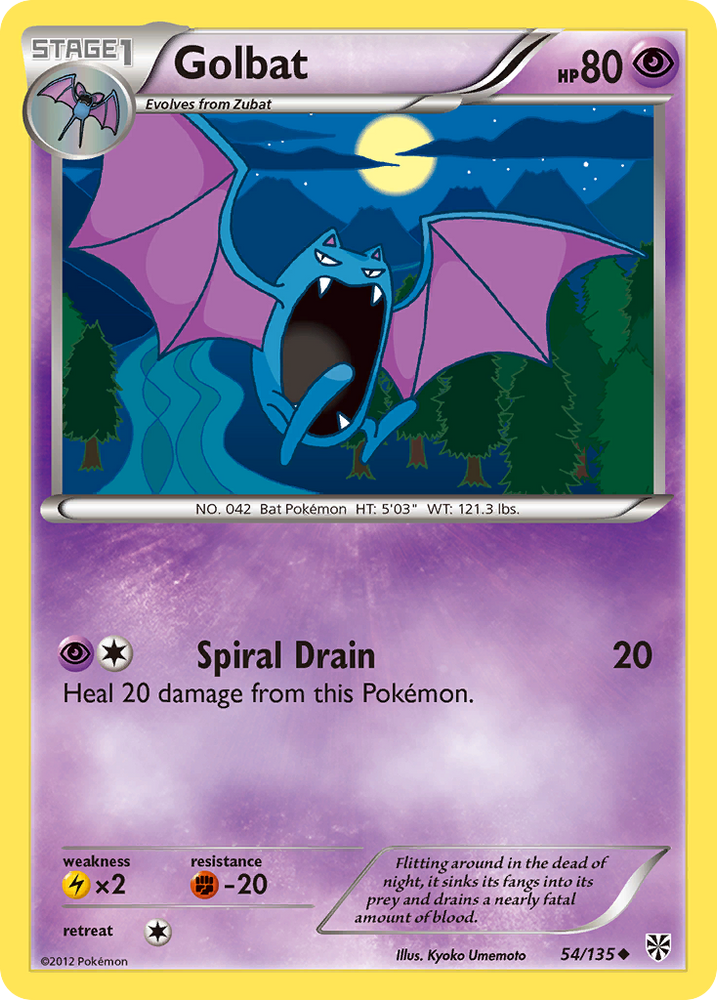 Golbat (54/135) [Black & White: Plasma Storm]