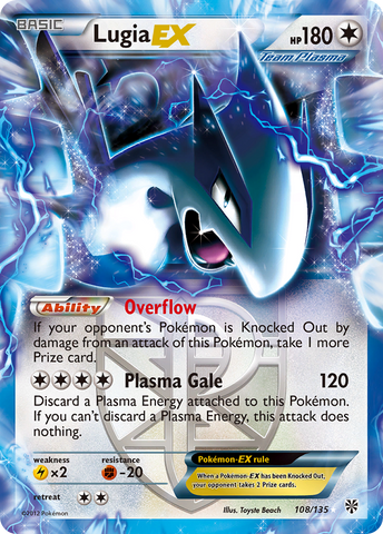 Lugia EX (108/135) [Black & White: Plasma Storm]