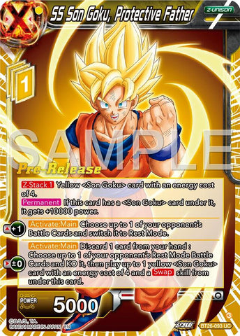 SS Son Goku, Protective Father (BT26-093) [Ultimate Advent Prerelease Promos]