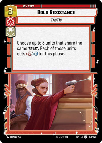 Bold Resistance (153/257) [Twilight of the Republic]