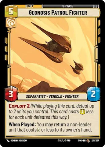 Geonosis Patrol Fighter (215/257) [Twilight of the Republic]