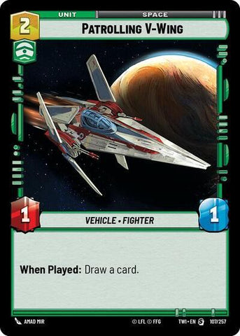 Patrolling V-Wing (107/257) [Twilight of the Republic]