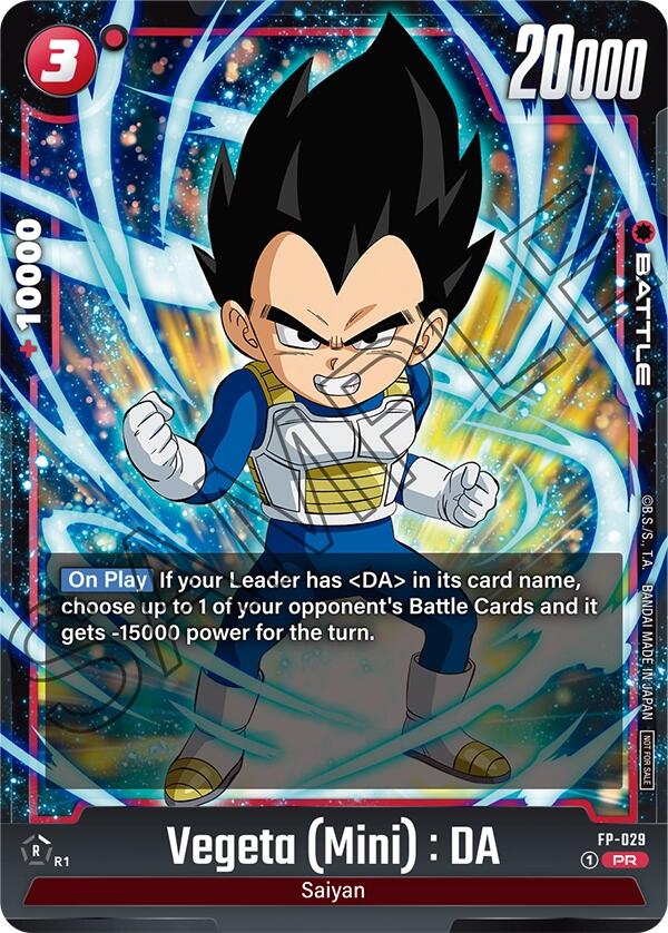 Vegeta (Mini) : DA - FP-029 [Fusion World Promotion Cards]