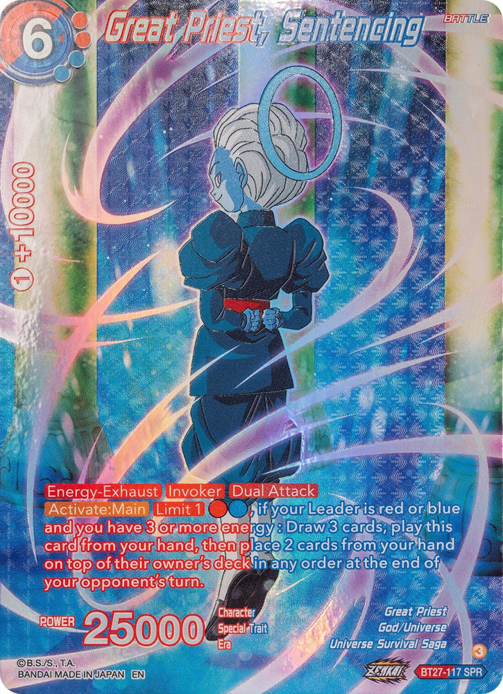 Great Priest, Sentencing (SPR) (BT27-117) [History of Z]