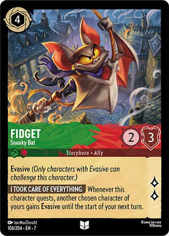 Fidget - Sneaky Bat (106/204) [Archazia's Island]