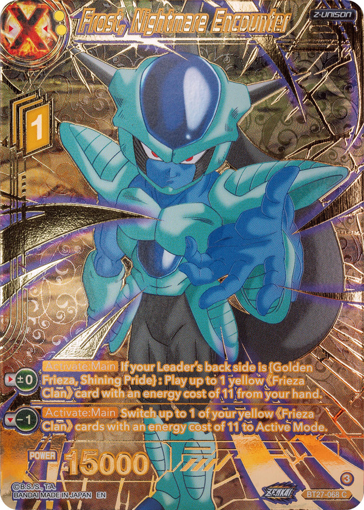 Frost, Nightmare Encounter (Gold-Stamped) (BT27-068) [History of Z]