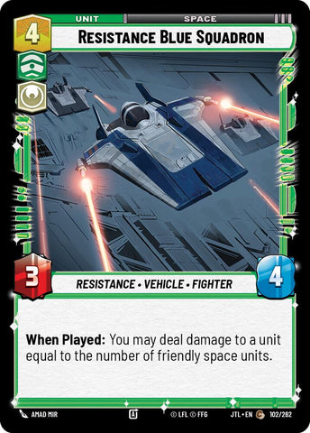 Resistance Blue Squadron (102/262) [Jump to Lightspeed]