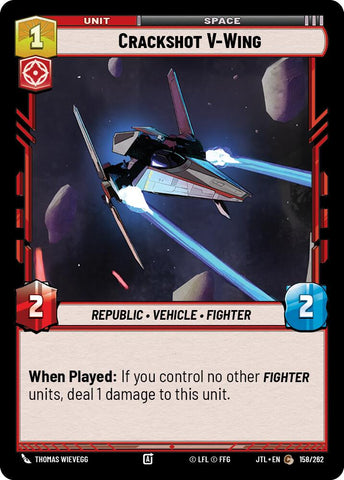 Crackshot V-Wing (158/262) [Jump to Lightspeed]