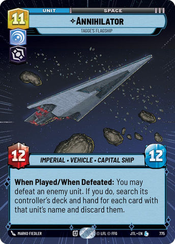 Annihilator - Tagge's Flagship (Hyperspace Foil) (775) [Jump to Lightspeed]