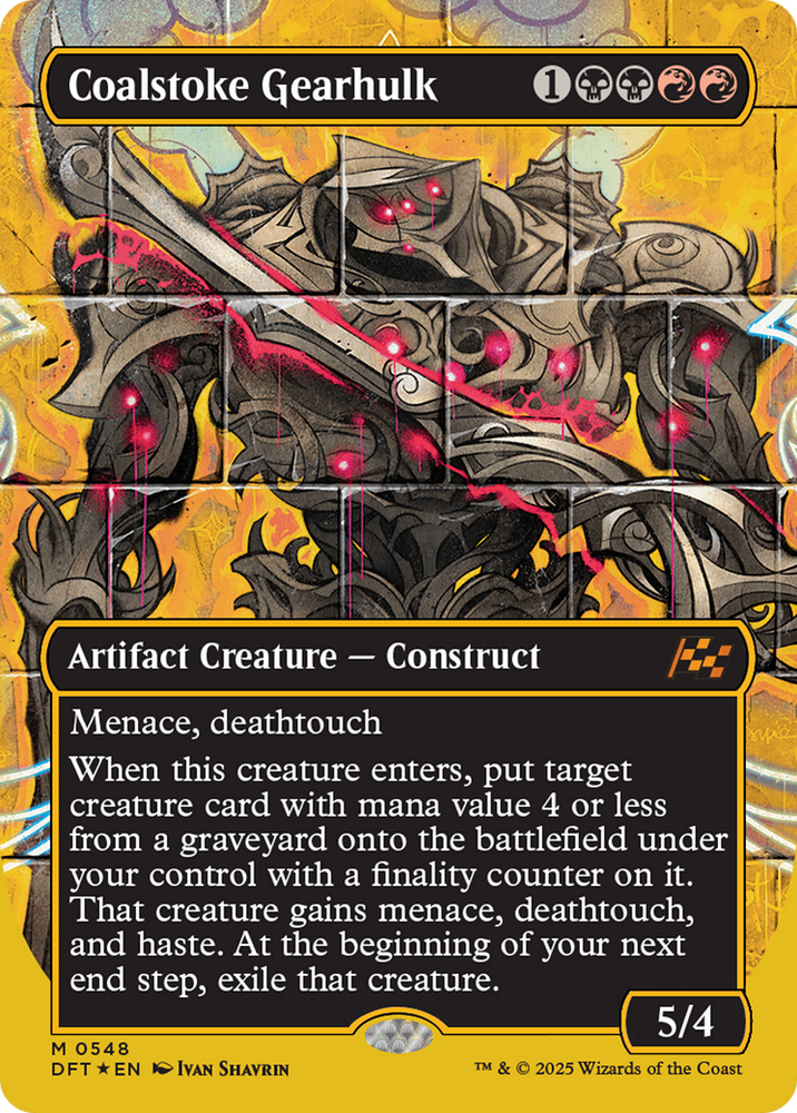 Coalstoke Gearhulk (Borderless) (First-Place Foil) [Aetherdrift]