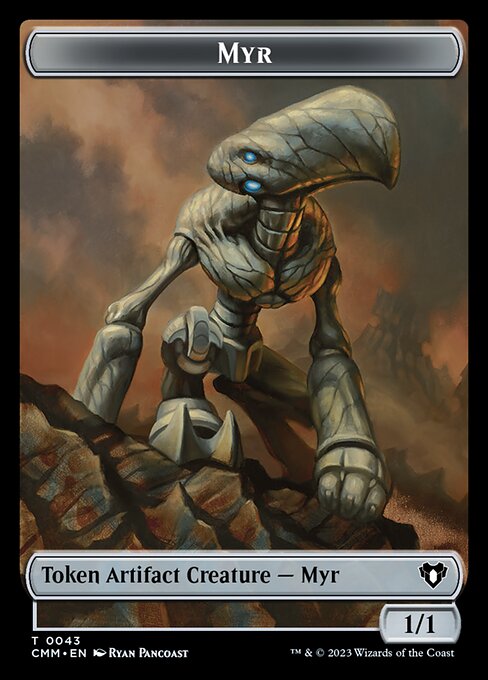 Saproling // Myr Double-Sided Token [Commander Masters Tokens]