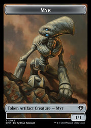 Saproling // Myr Double-Sided Token [Commander Masters Tokens]