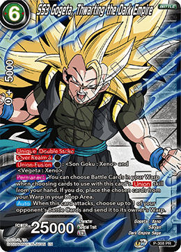 SS3 Gogeta, Thwarting the Dark Empire (Winner Stamp) (P-308_PR) [Tournament Promotion Cards]