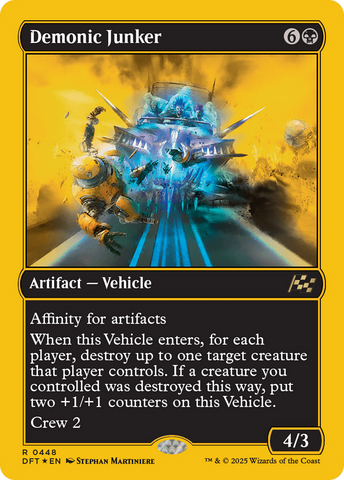 Demonic Junker (First-Place Foil) [Aetherdrift]