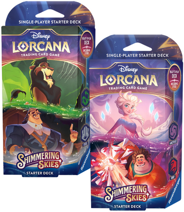 Disney Lorcana: Shimmering Skies - Starter Deck (Set of 2)