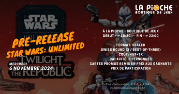 Prerelease Star Wars: Unlimited - Twilight of the Republic ticket - 06-11-2024