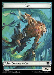 Elemental (0025) // Cat (0005) Double-Sided Token [Commander Masters Tokens]