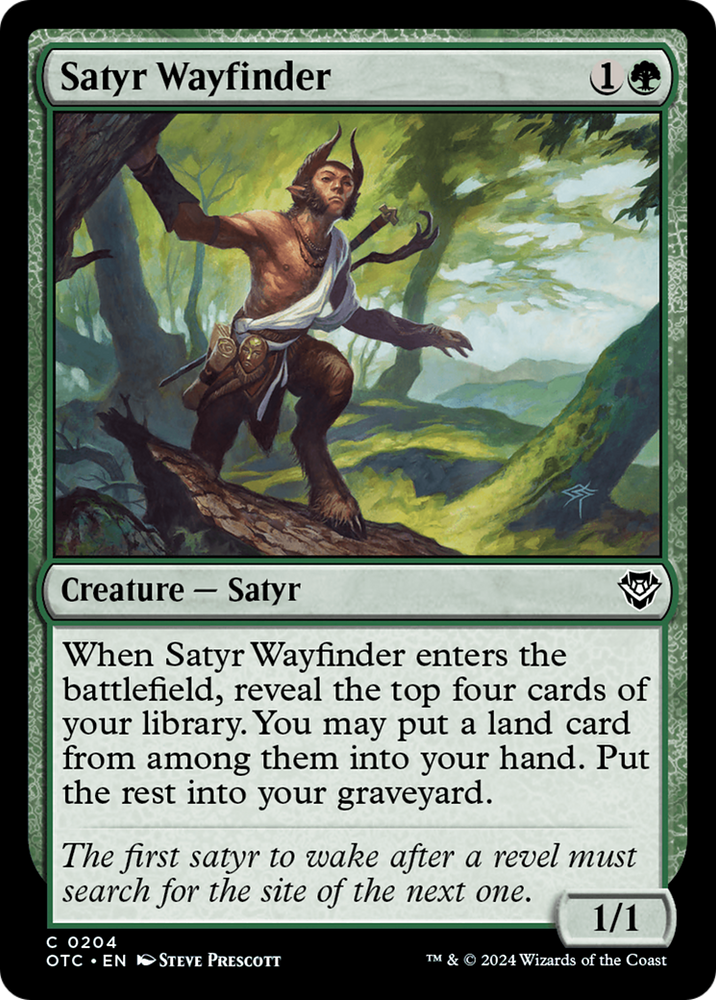 Satyr Wayfinder [Outlaws of Thunder Junction Commander]