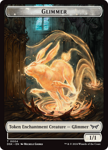 Glimmer Token [Duskmourn: House of Horror Tokens]