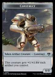 Spirit (0039) // Construct (0041) Double-Sided Token [Commander Masters Tokens]