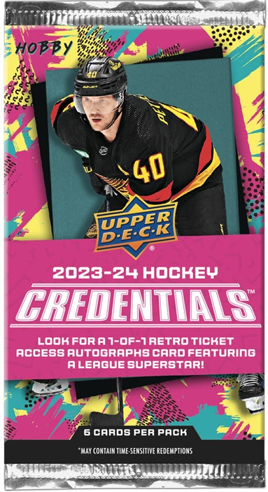 2023-2024 Hockey - Upper Deck Credentials - Box - Hobby