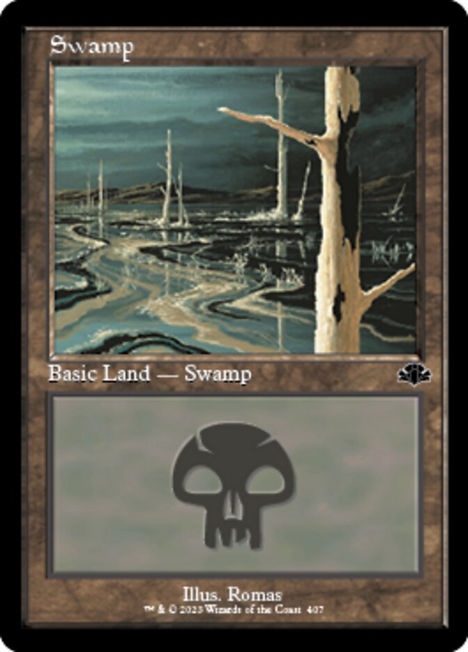 Swamp (407) (Retro) [Dominaria Remastered]