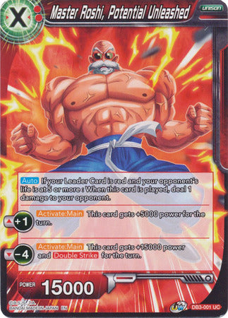 Master Roshi, Potential Unleashed (DB3-001) [Giant Force]