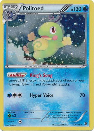 Politoed (18/111) (Cosmos Holo) [XY: Furious Fists]