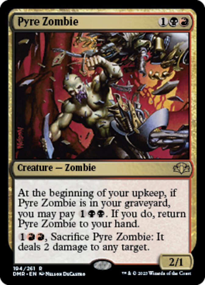 Pyre Zombie [Dominaria Remastered]