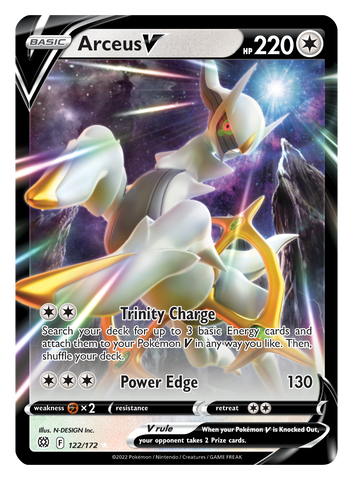 Arceus V (122/172) [Sword & Shield: Brilliant Stars]