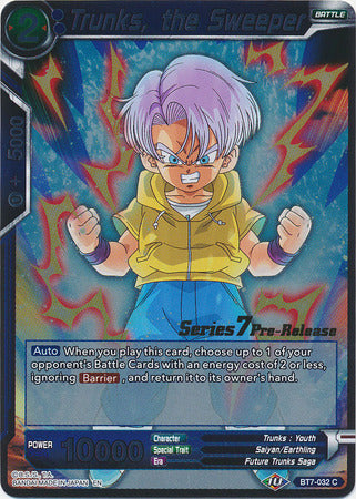 Trunks, the Sweeper (BT7-032_PR) [Assault of the Saiyans Prerelease Promos]