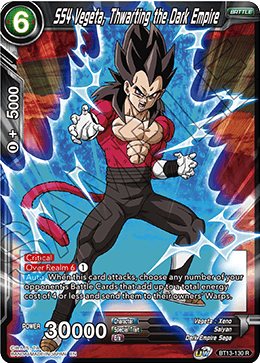 SS4 Vegeta, Thwarting the Dark Empire (Rare) (BT13-130) [Supreme Rivalry]