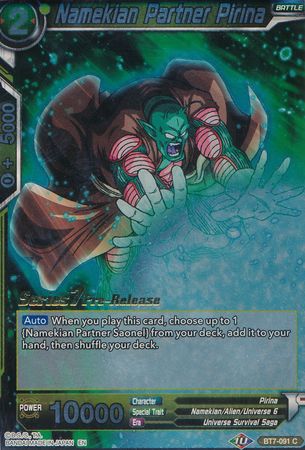 Namekian Partner Pirina (BT7-091_PR) [Assault of the Saiyans Prerelease Promos]