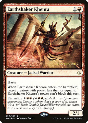 Earthshaker Khenra [Hour of Devastation Prerelease Promos]