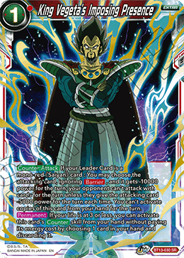 King Vegeta's Imposing Presence (BT13-030) [Supreme Rivalry]