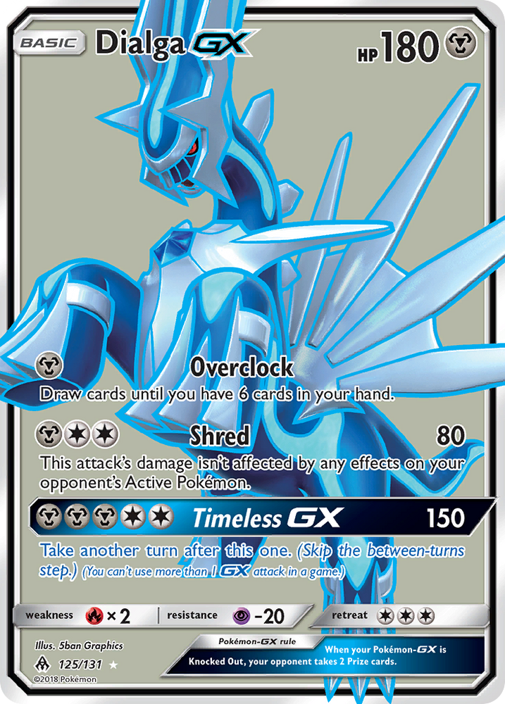 Dialga GX (125/131) [Sun & Moon: Forbidden Light]