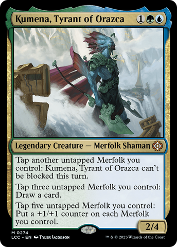 Kumena, Tyrant of Orazca [The Lost Caverns of Ixalan Commander]